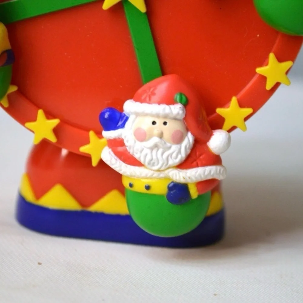 Avon Santa Ferris Wheel Ornament 1997 Vintage Christmas Decor Original Box